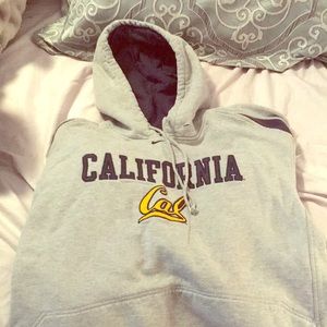 Large Grey Nike California Bears Hoodie